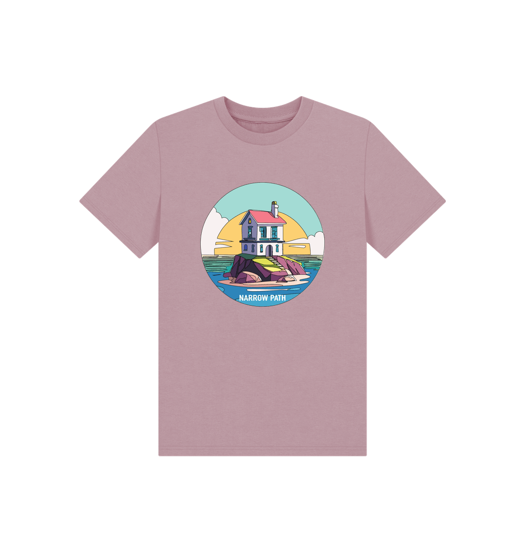 Mauve Printed Kids T-Shirt
