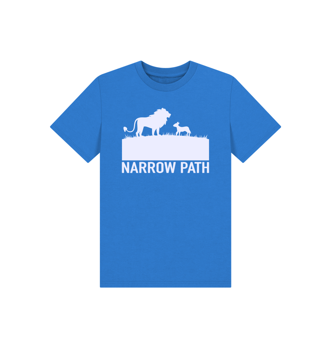 Bright Blue Printed Kids T-Shirt