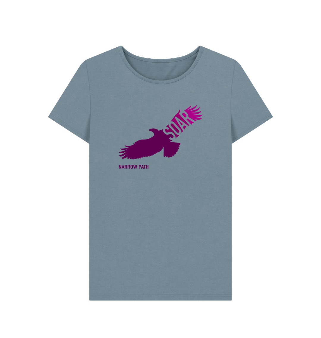 Stone Blue Printed T-shirt