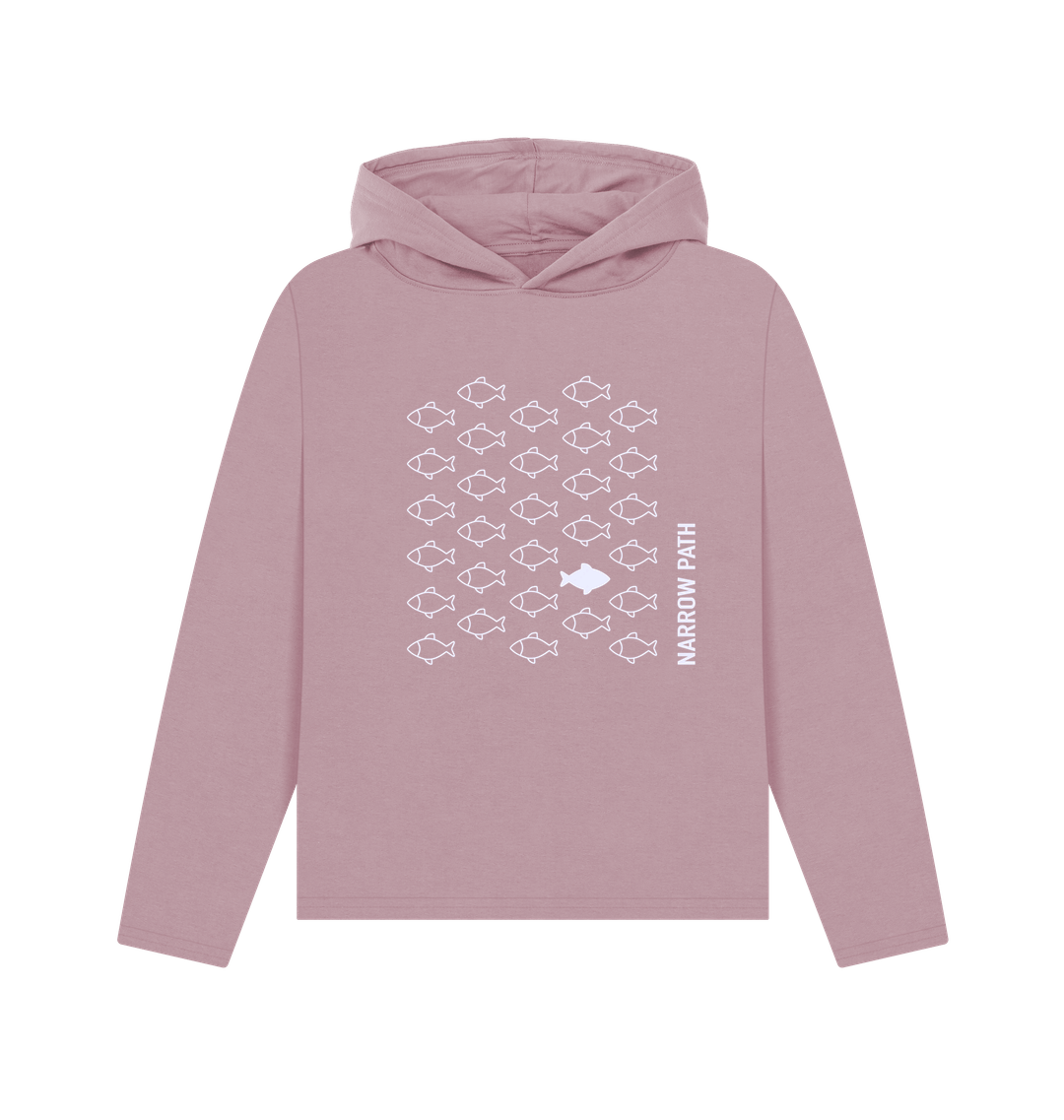 Mauve Printed Hoody