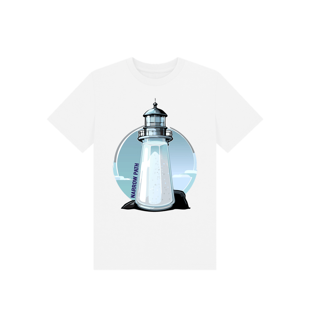 White Printed Kids T-Shirt