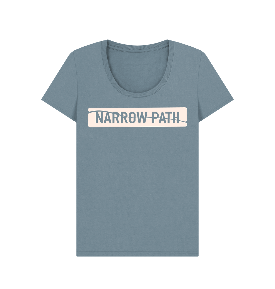 Stone Blue Printed T-shirt