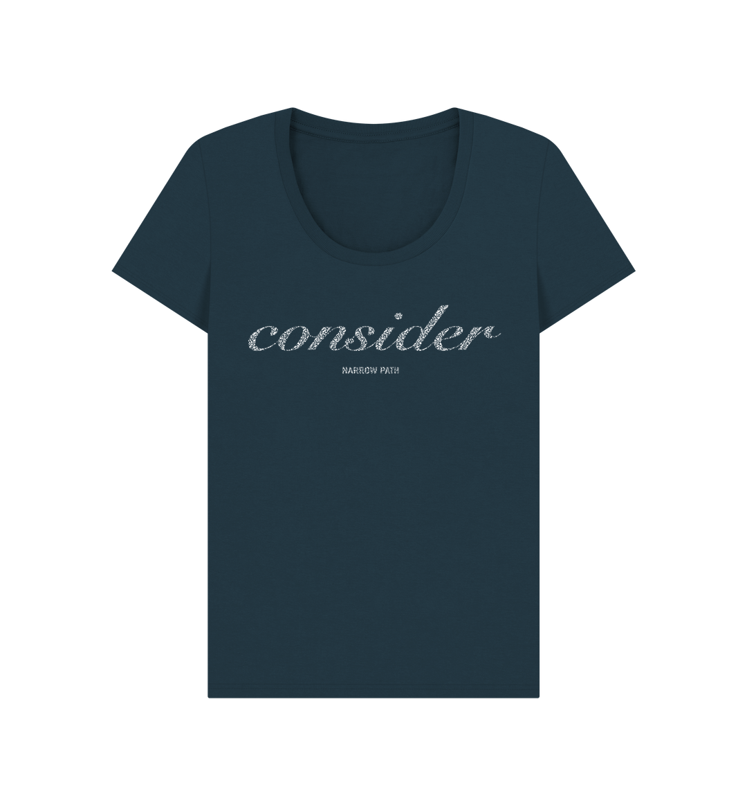 Denim Blue Printed T-shirt
