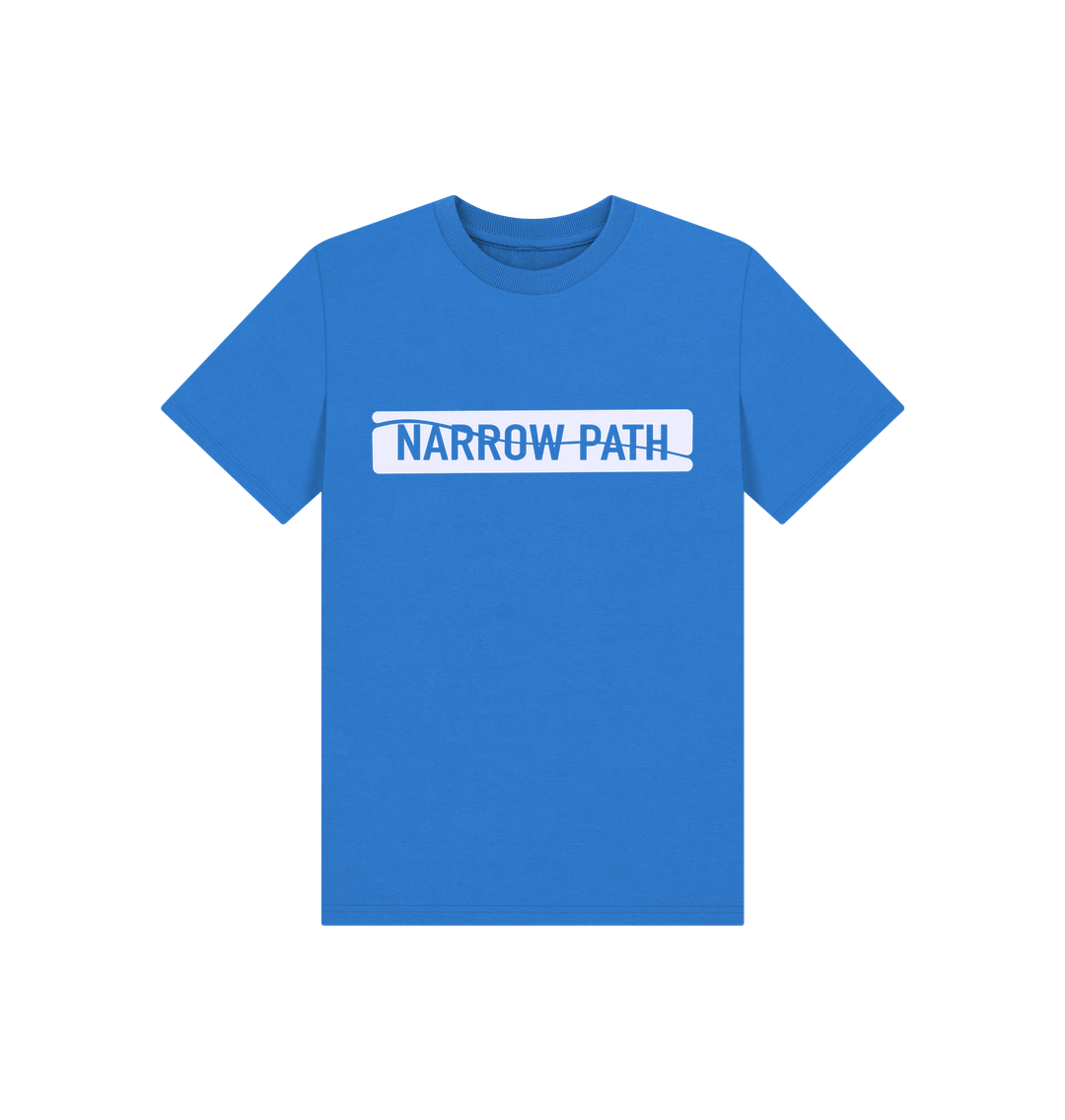 Bright Blue Printed Kids T-Shirt