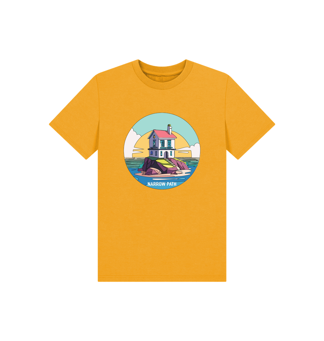 Mustard Printed Kids T-Shirt