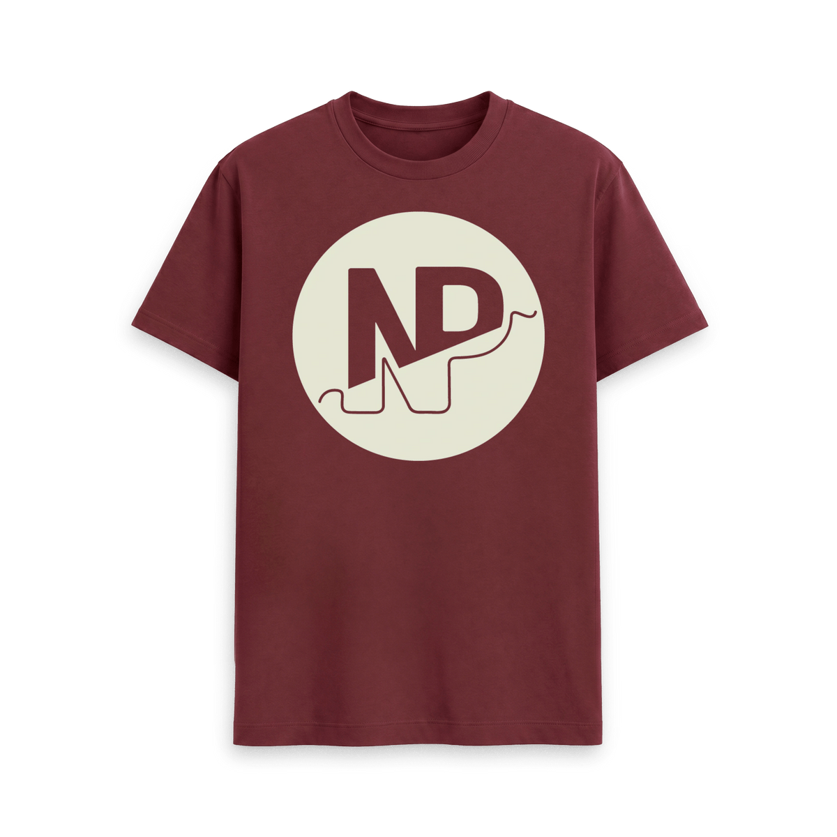 Red Wine Printed T-shirt Front