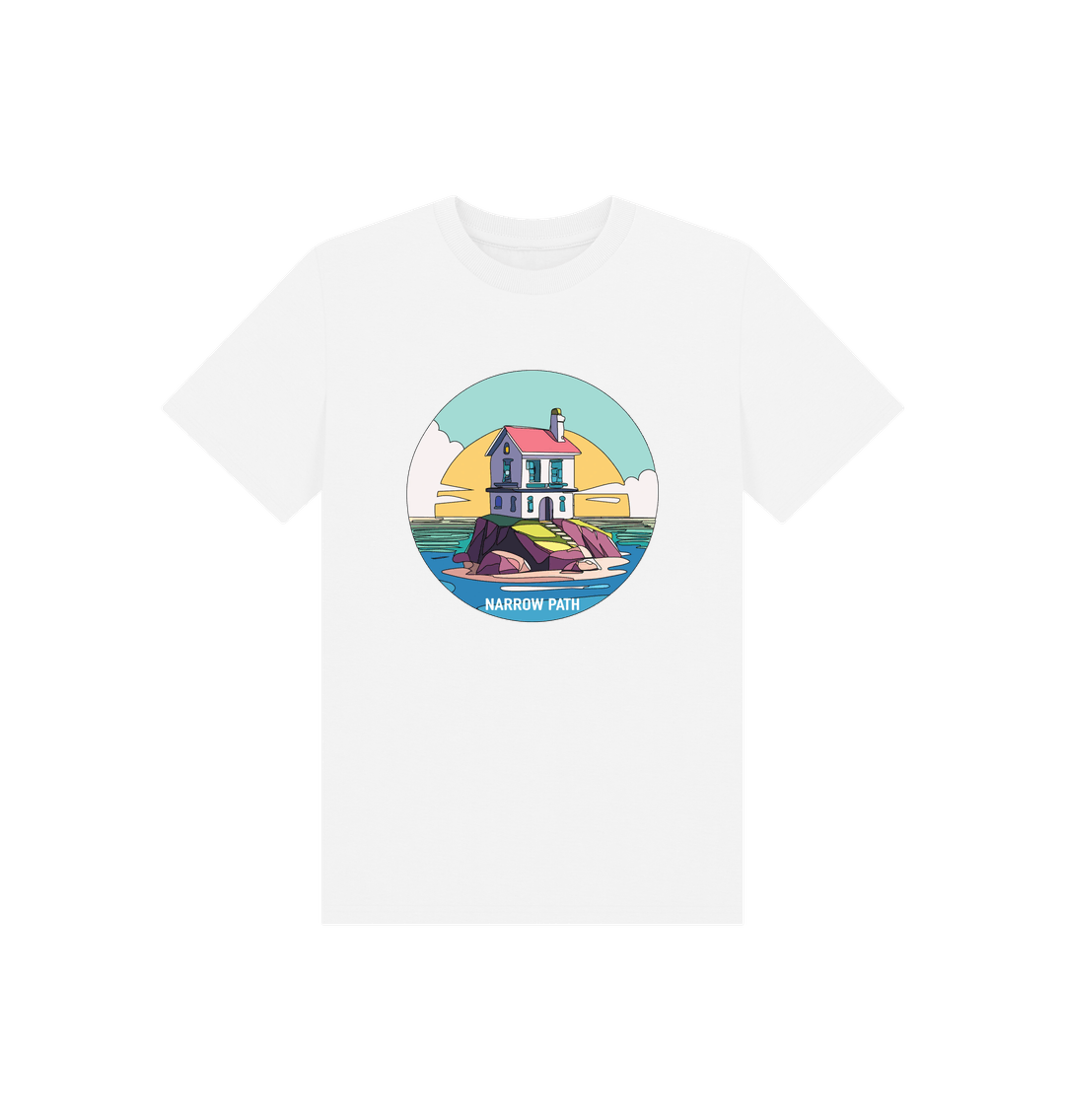 White Printed Kids T-Shirt