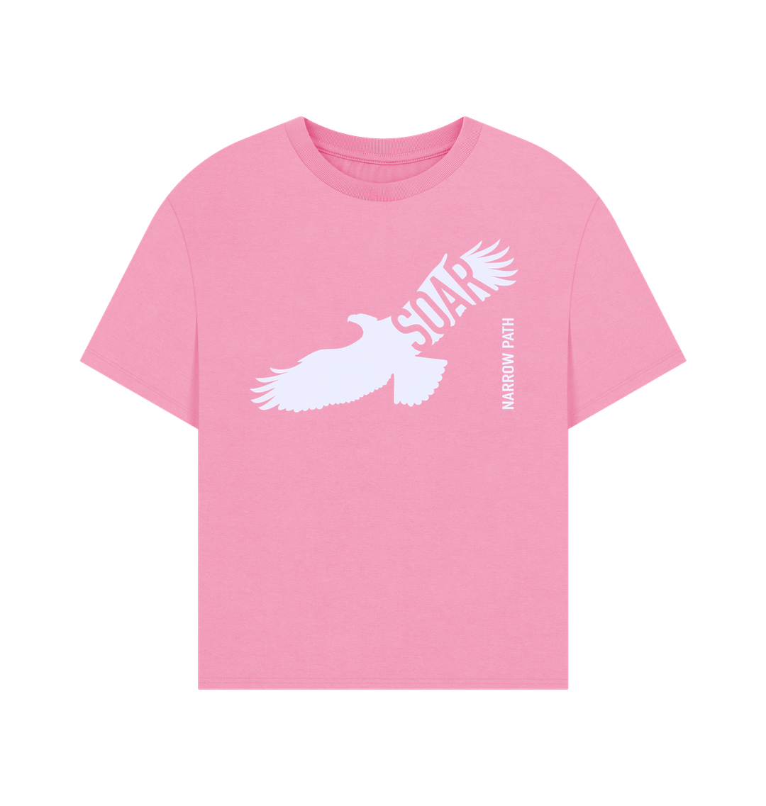 Rose Pink Printed T-shirt Front