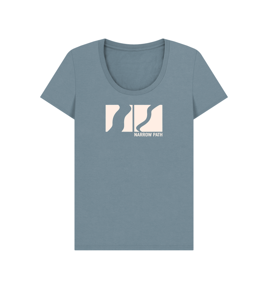 Stone Blue Printed T-shirt