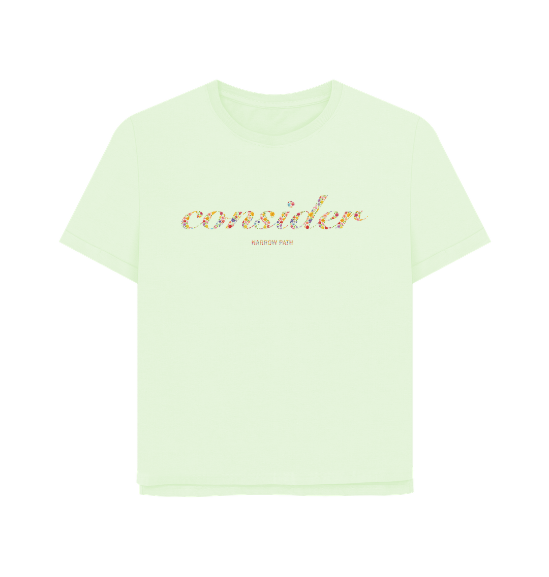 Pastel Green Printed T-shirt