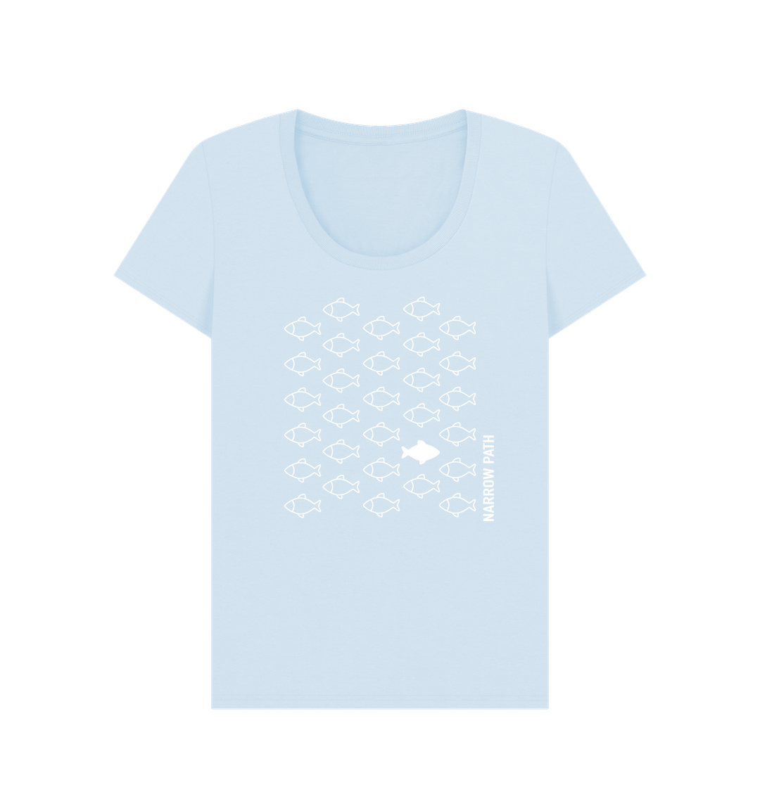Sky Blue Printed T-shirt