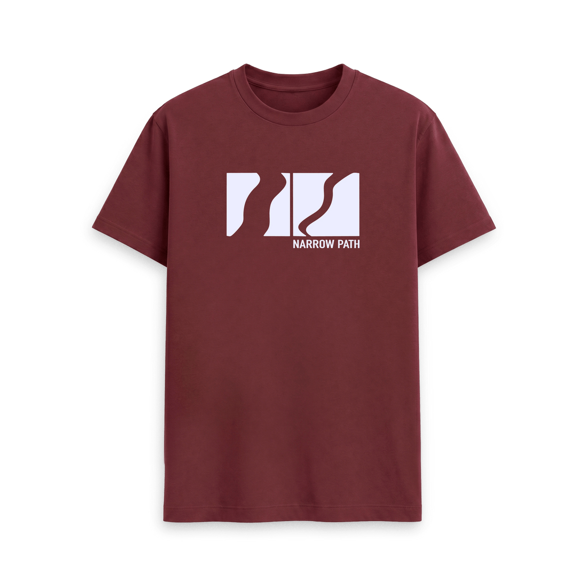Red Wine Printed T-shirt Front