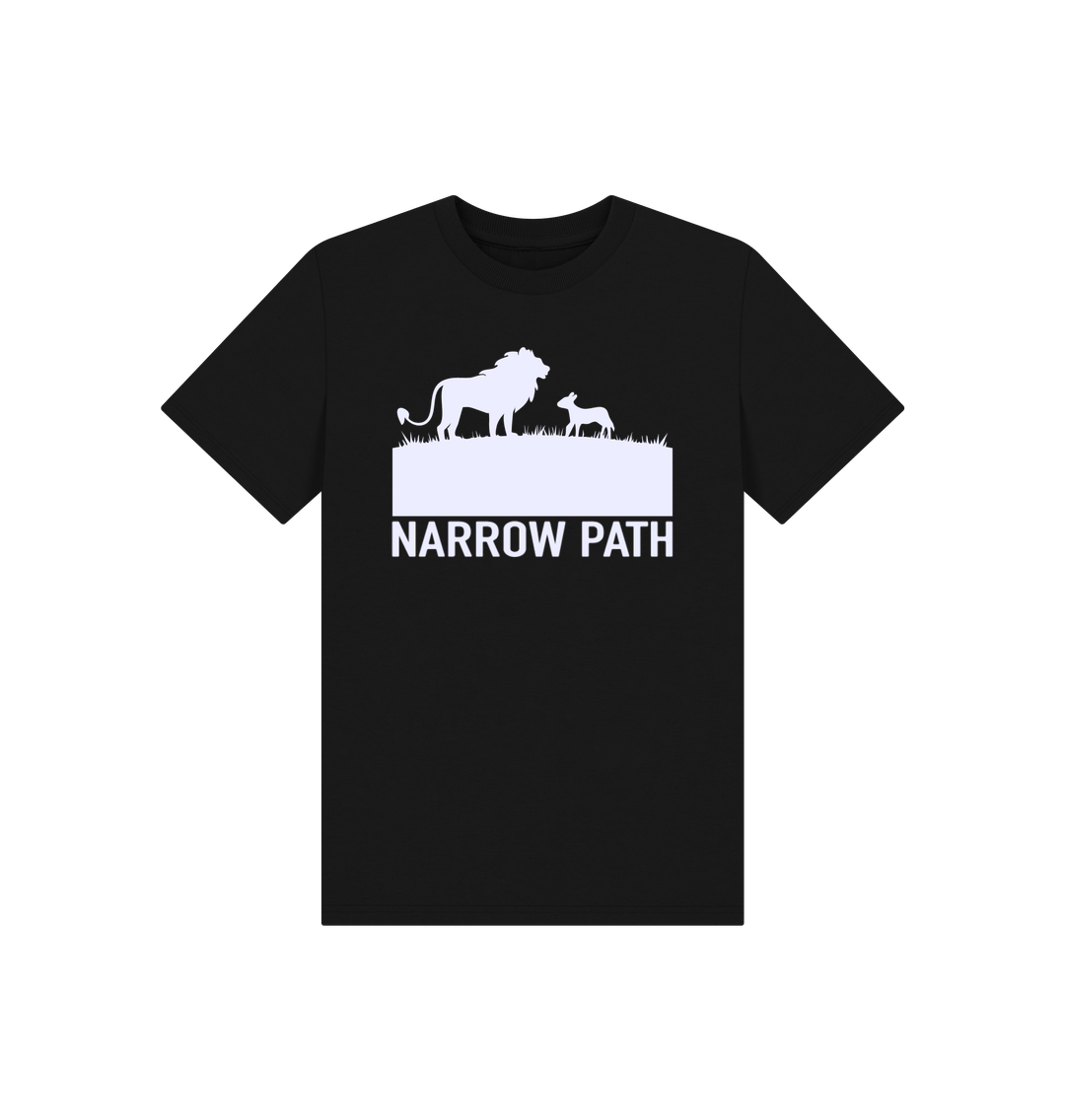 Black Printed Kids T-Shirt