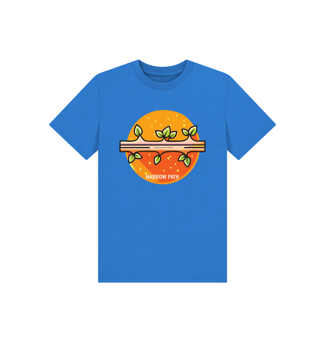 Bright Blue Printed Kids T-Shirt