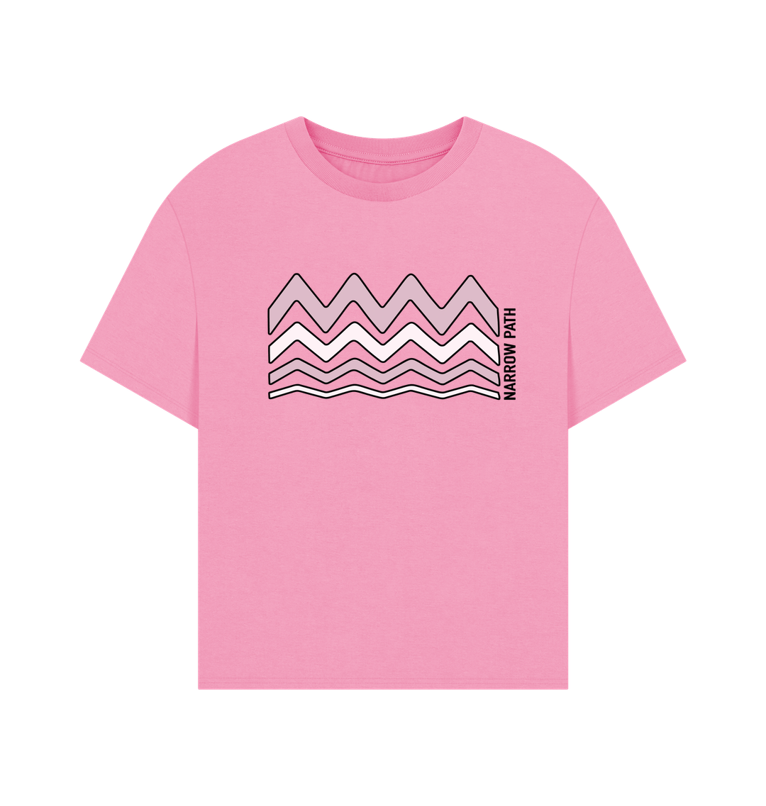 Rose Pink Printed T-shirt Front