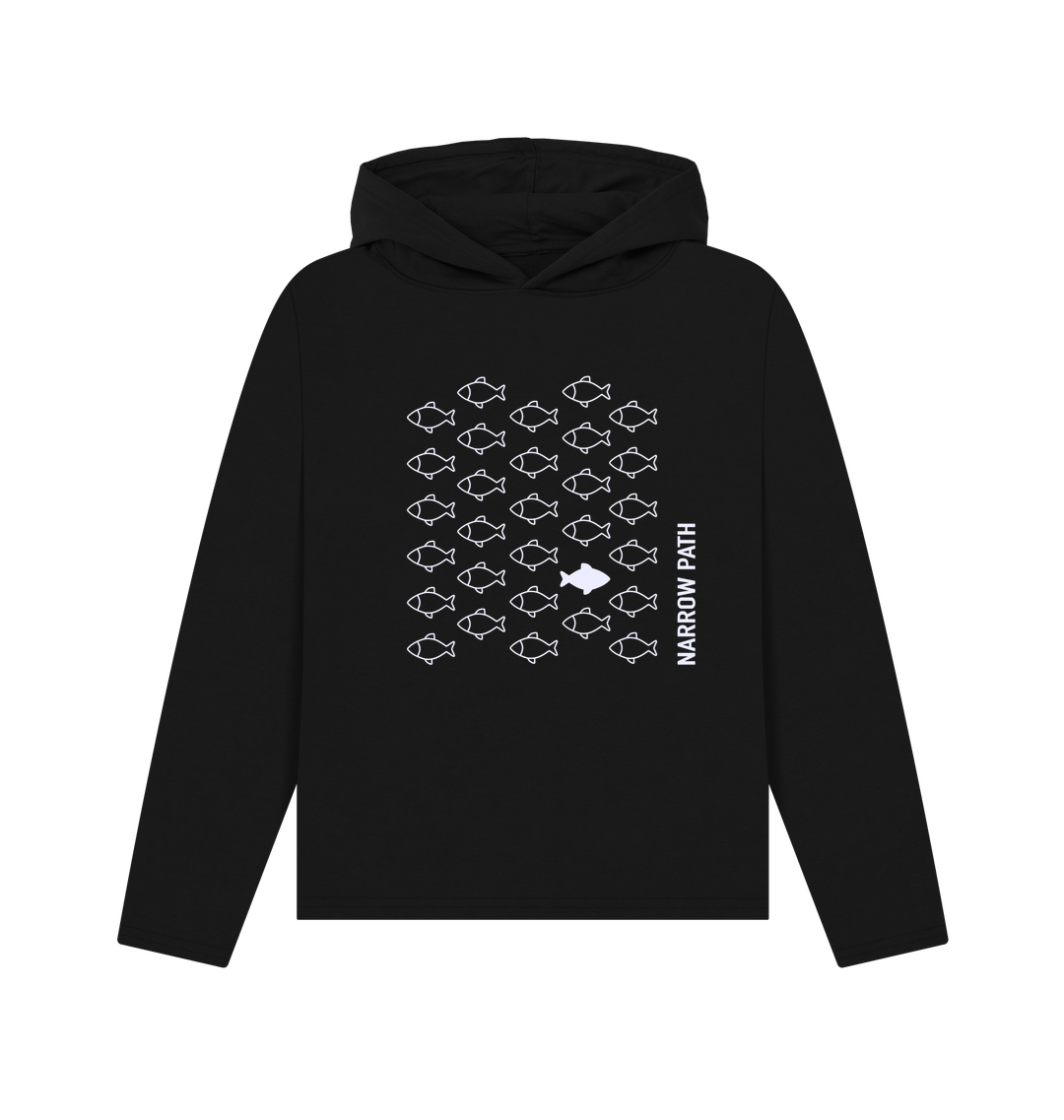 Black Printed Hoody