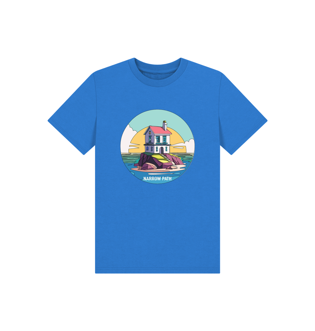 Bright Blue Printed Kids T-Shirt