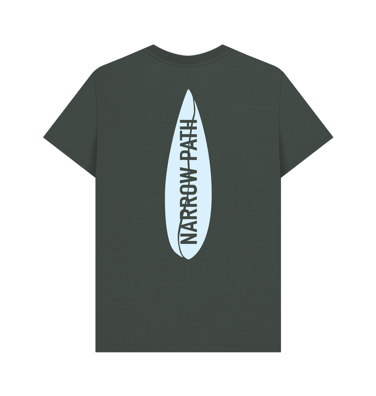 Dark Grey Printed T-shirt Back