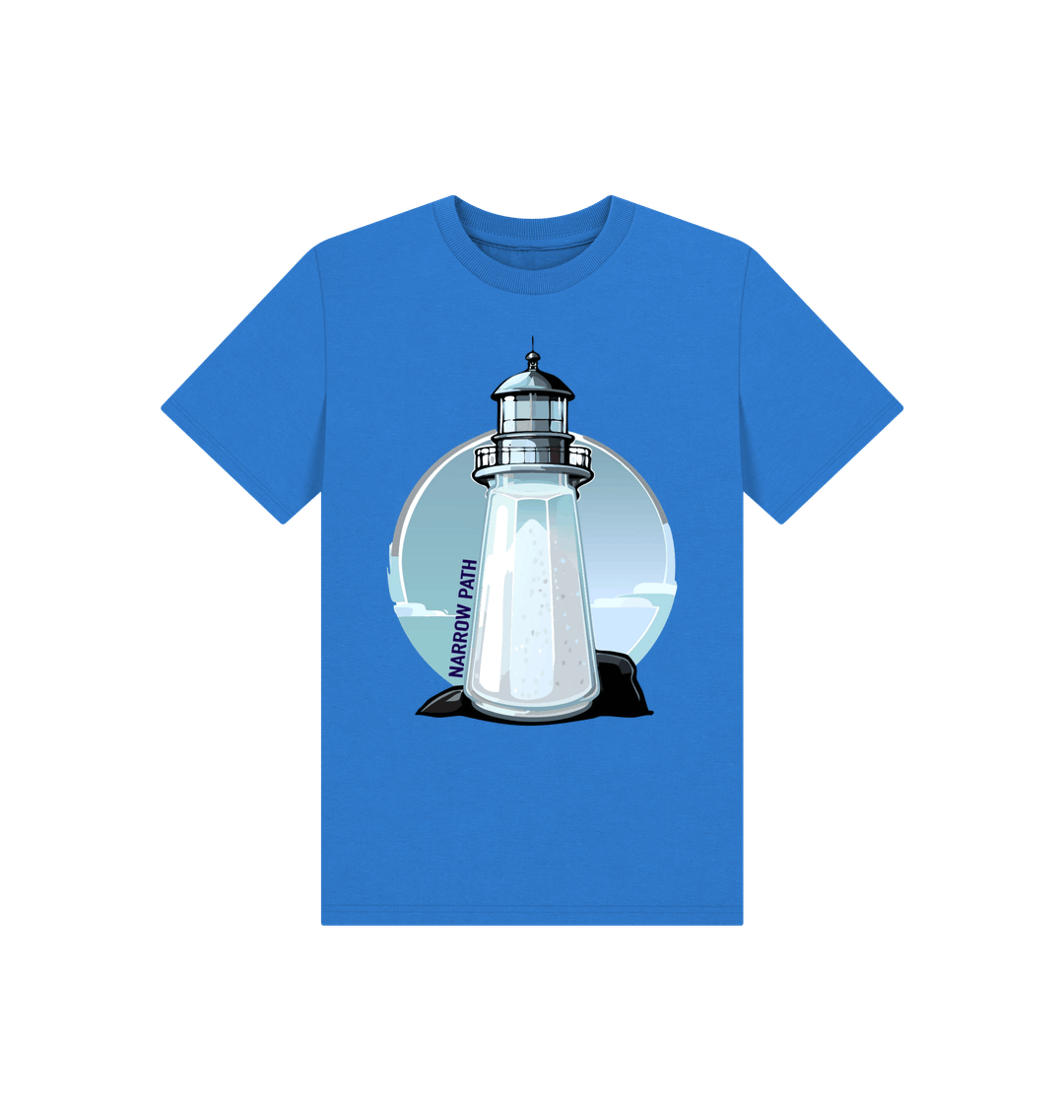 Bright Blue Printed Kids T-Shirt