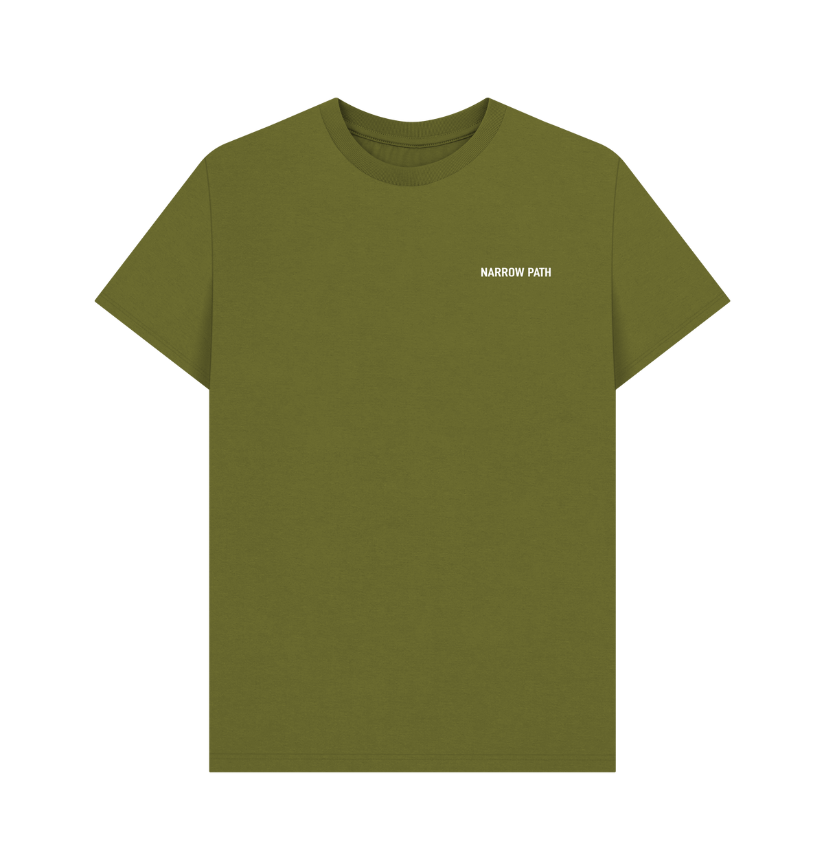 Moss Green Printed T-shirt Front