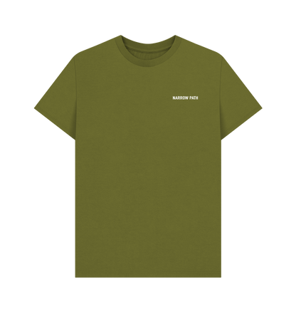Moss Green Printed T-shirt Front