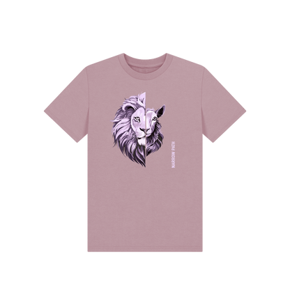 Mauve Printed Kids T-Shirt Front