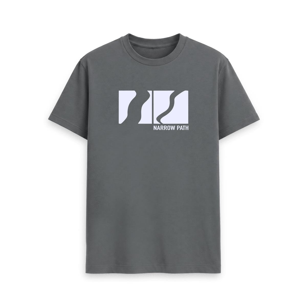 Slate Grey Printed T-shirt Front