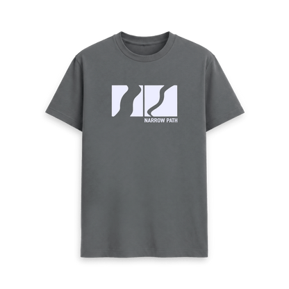 Slate Grey Printed T-shirt Front