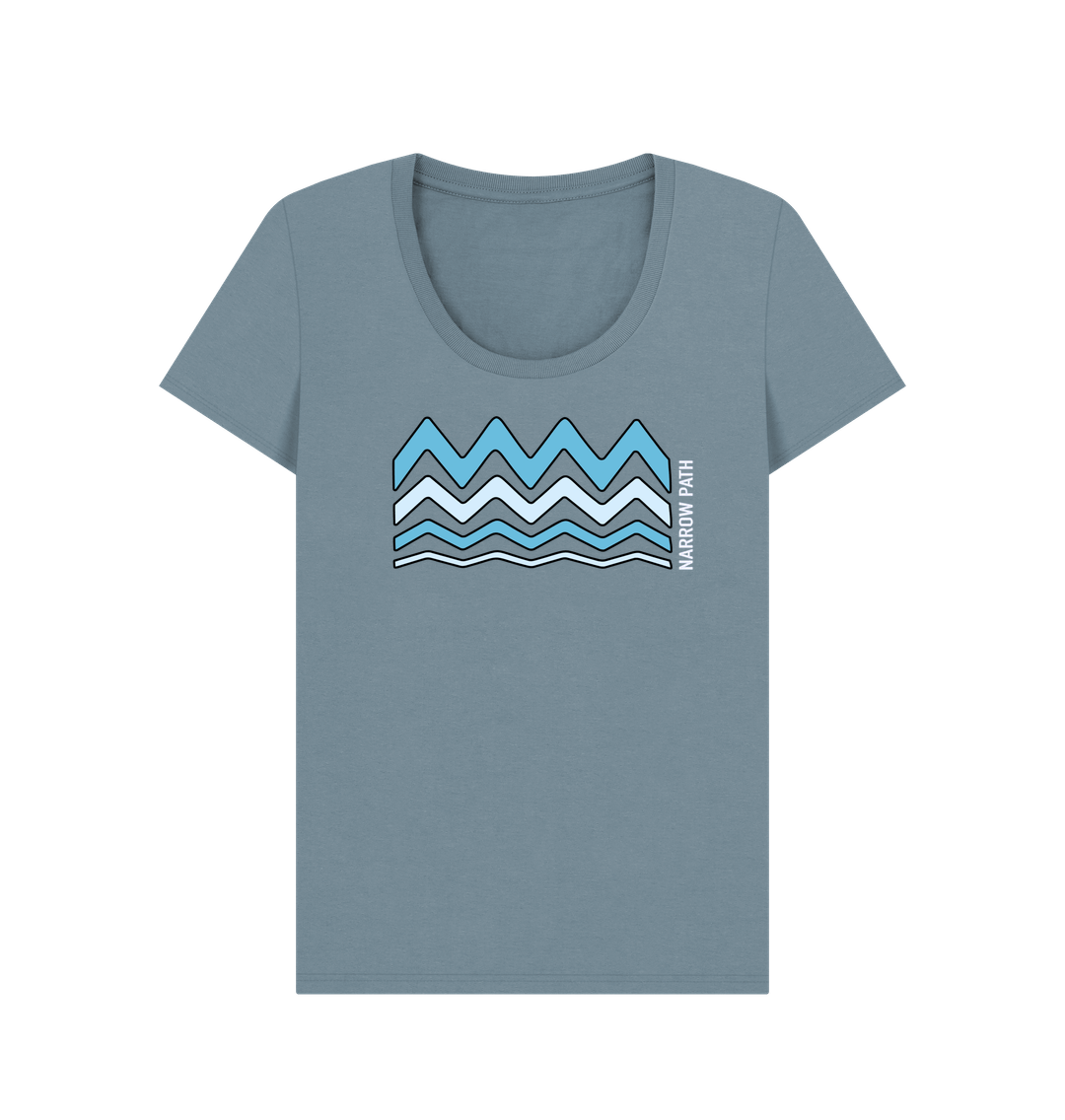 Stone Blue Printed T-shirt
