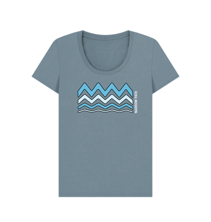 Stone Blue Printed T-shirt