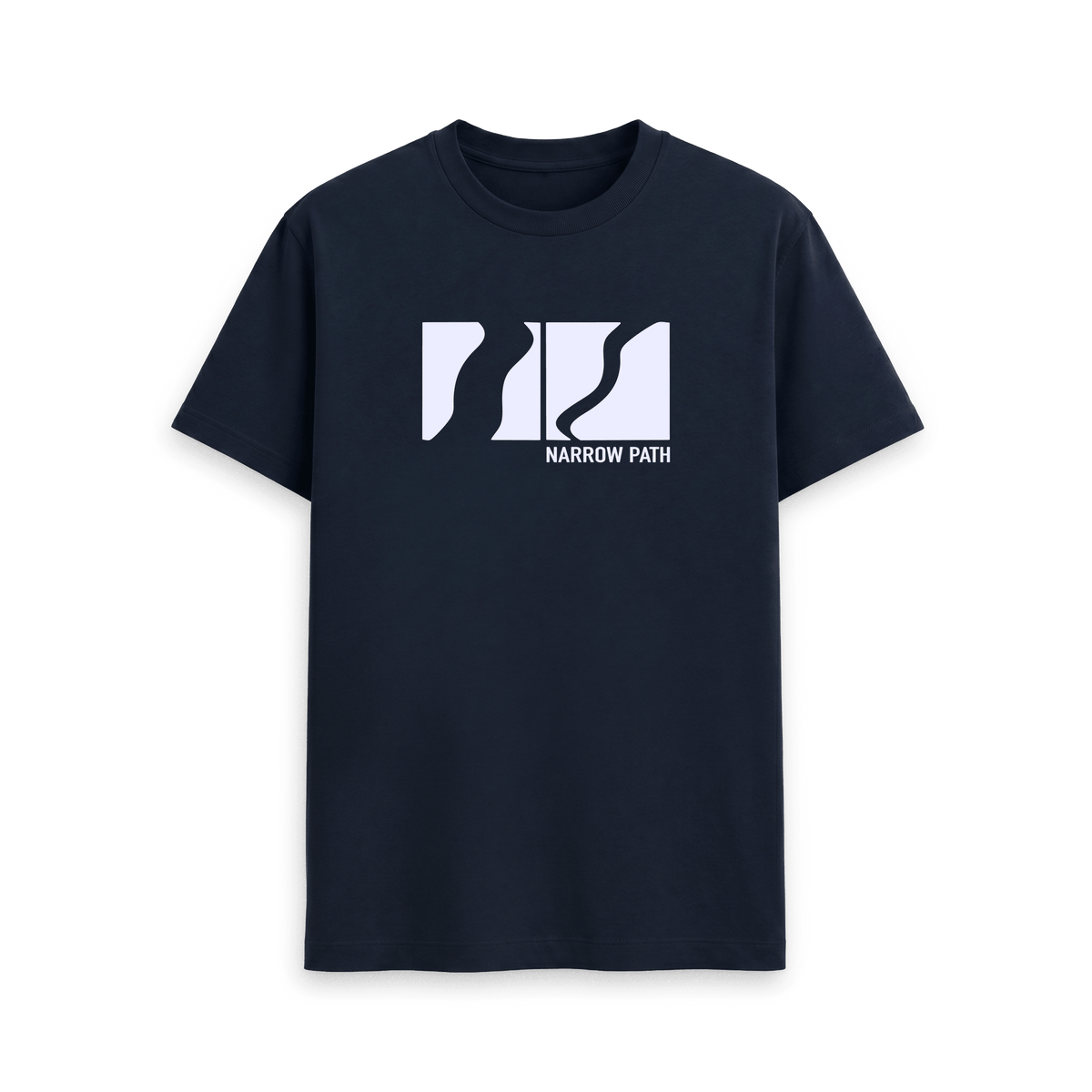 Navy Blue Printed T-shirt Front