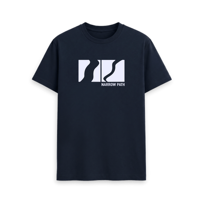 Navy Blue Printed T-shirt Front