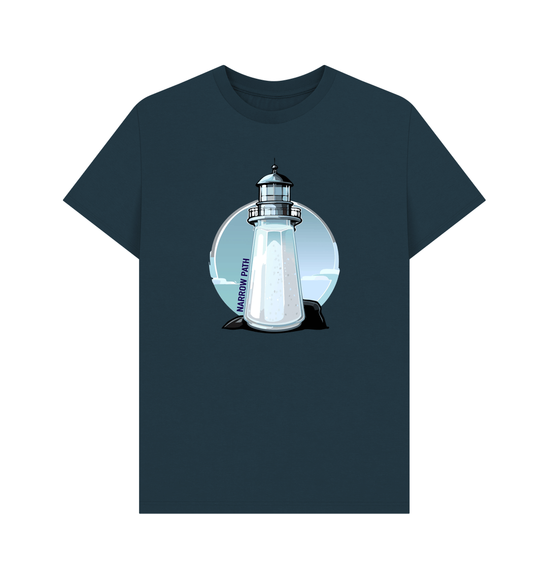 Denim Blue Printed T-shirt Front