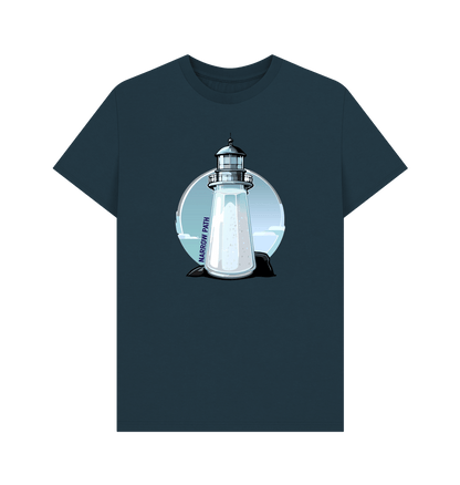 Denim Blue Printed T-shirt Front