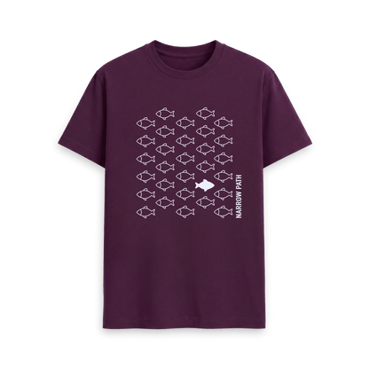 Purple Printed T-shirt Front