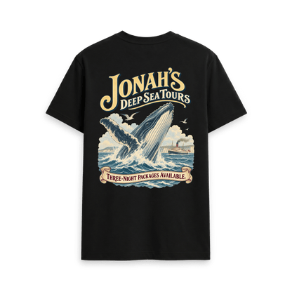 Black Printed T-shirt Back