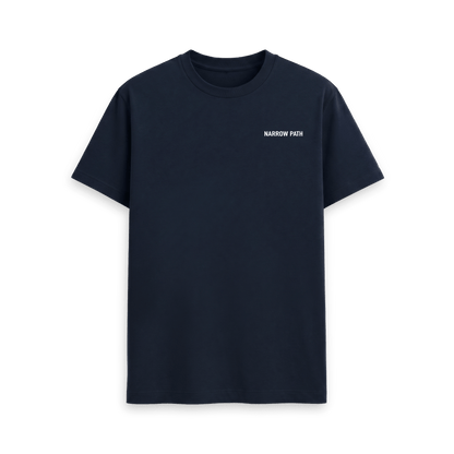 Navy Blue Printed T-shirt Front