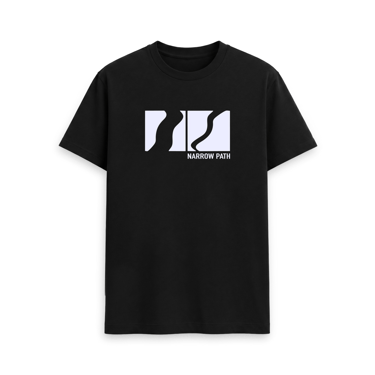Black Printed T-shirt Front