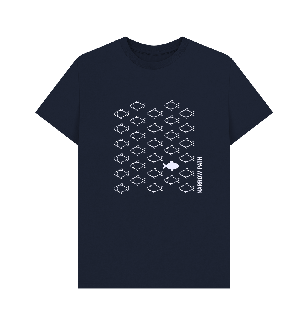 Navy Blue Printed T-shirt