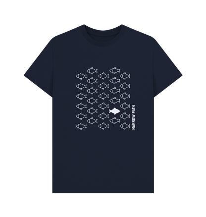 Navy Blue Printed T-shirt