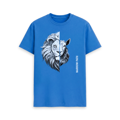 Bright Blue Printed T-shirt Front