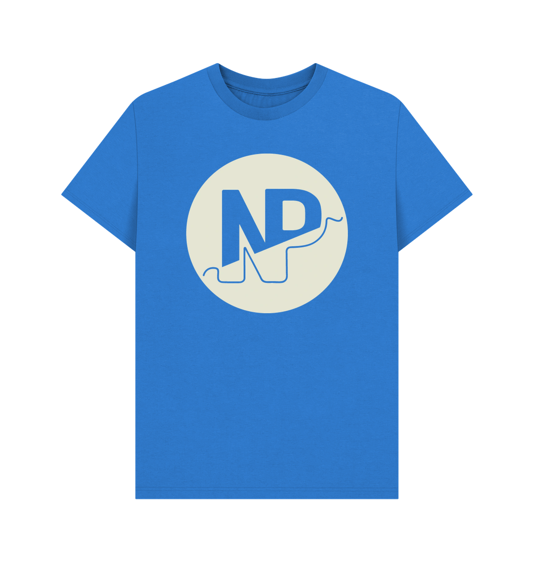 Bright Blue Printed T-shirt Front