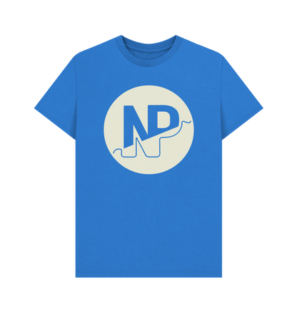 Bright Blue Printed T-shirt Front