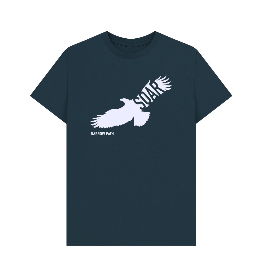 Denim Blue Printed T-shirt Front