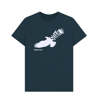 Denim Blue Printed T-shirt Front