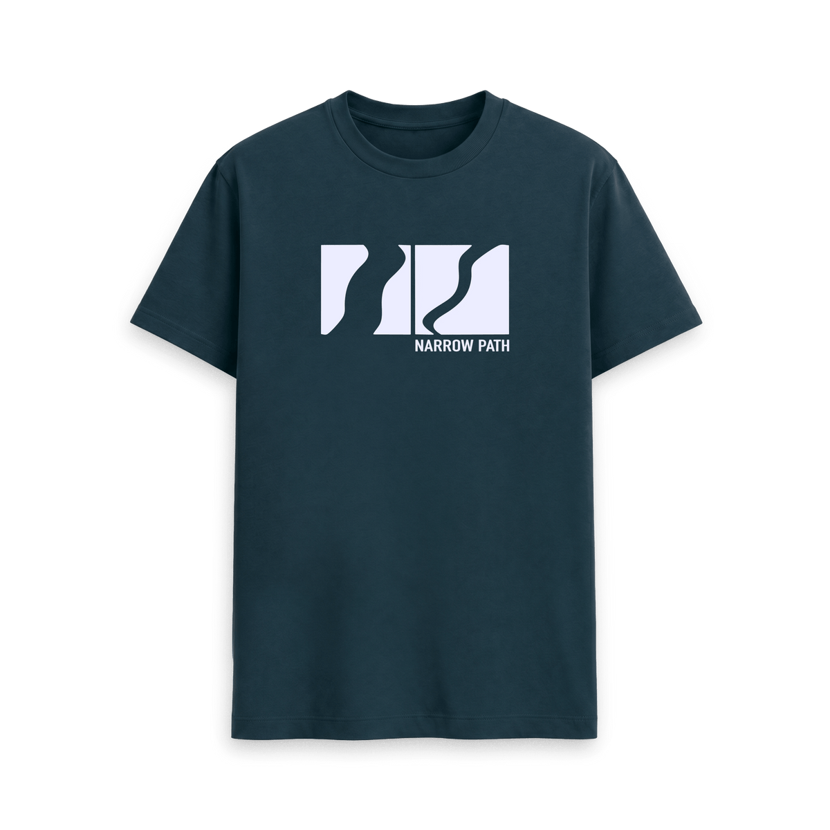 Denim Blue Printed T-shirt Front