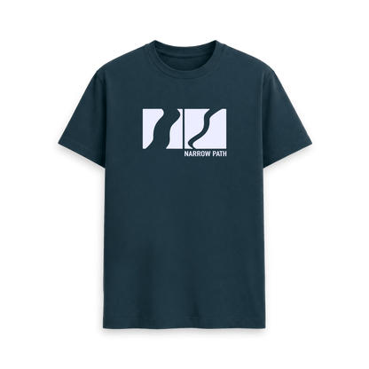 Denim Blue Printed T-shirt Front