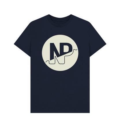Navy Blue Printed T-shirt Front