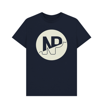 Navy Blue Printed T-shirt Front