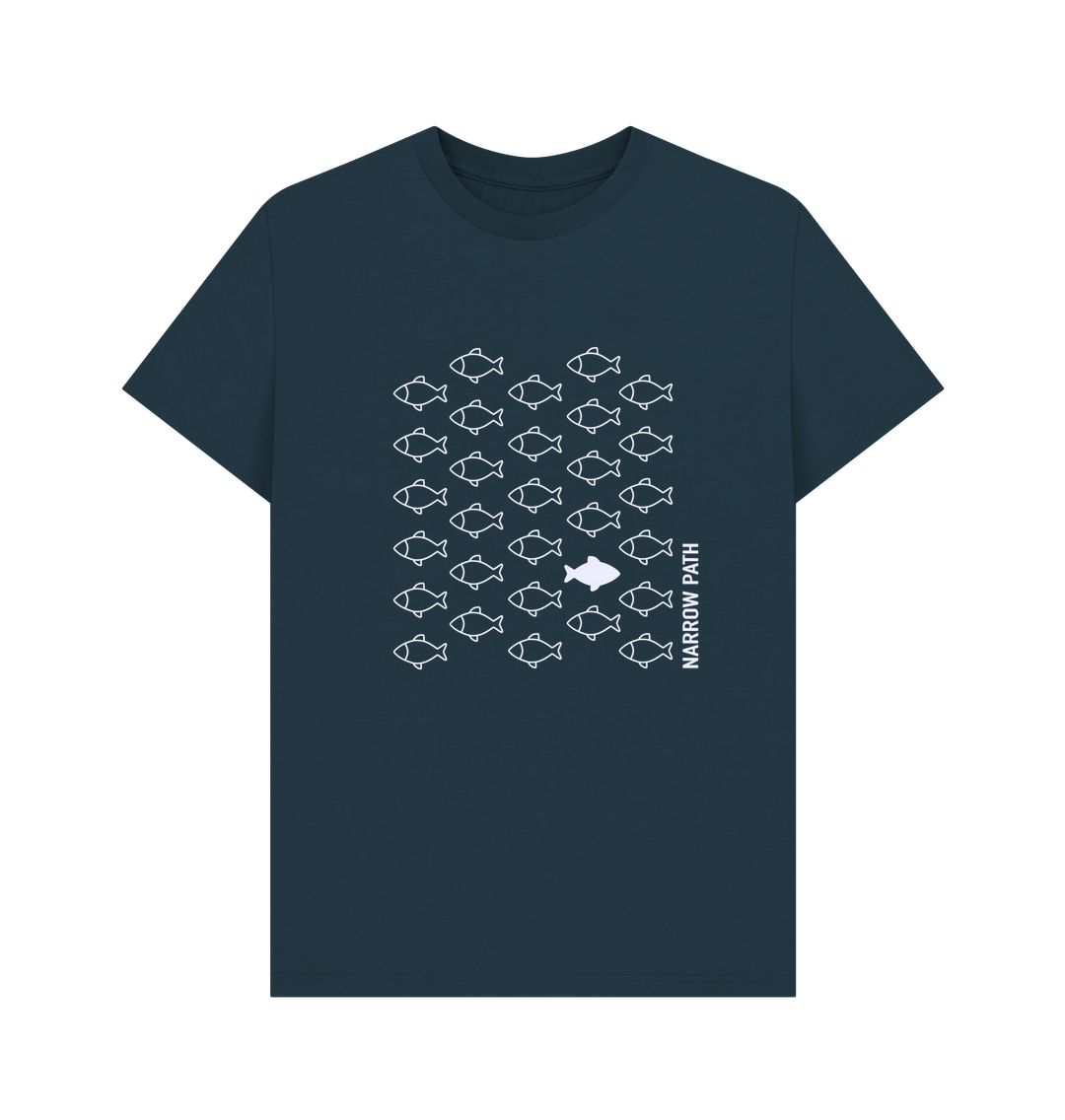 Denim Blue Printed T-shirt